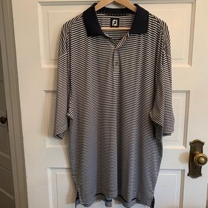 FJ Foot Joy Men’s golf polo, striped, size XL